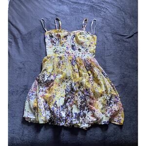 Guess Cocktail Dress Tanya Corset Fit Flare Straps Strapless Colorful size 10